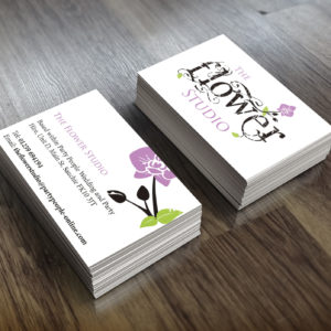 flower studio business card