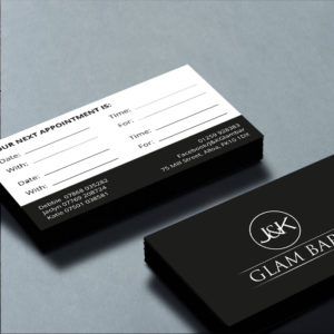 JK Clam Bar business card